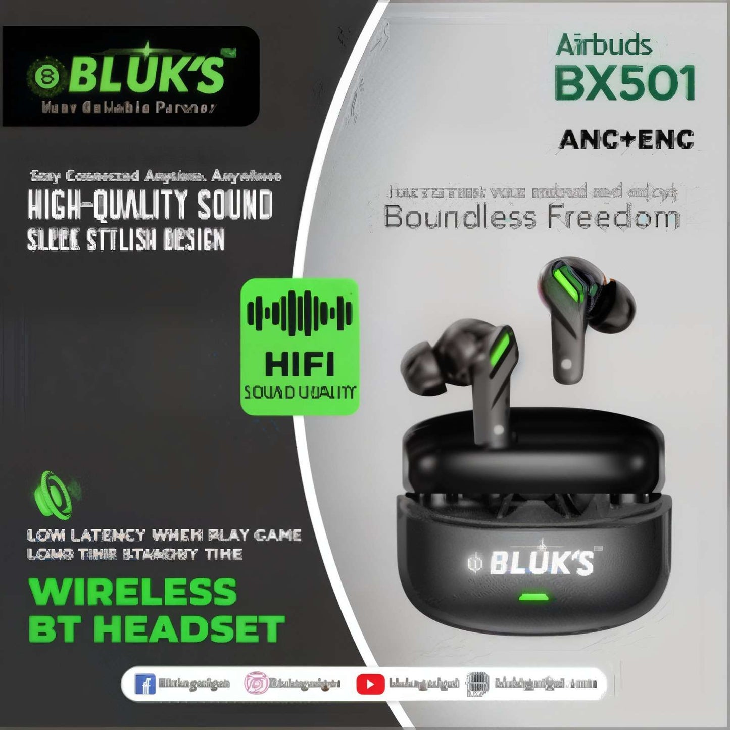 Bluks BX-501 Wireless AirBuds