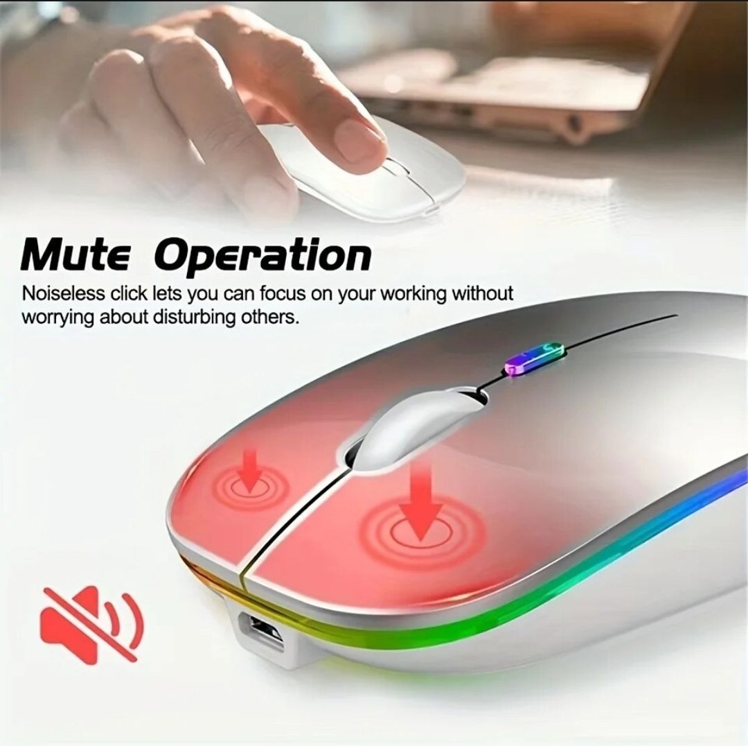 HP Rechargeable Slim Wireless RGB Mouse