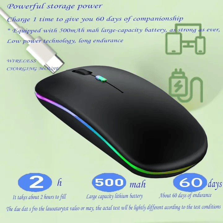 HP Rechargeable Slim Wireless RGB Mouse