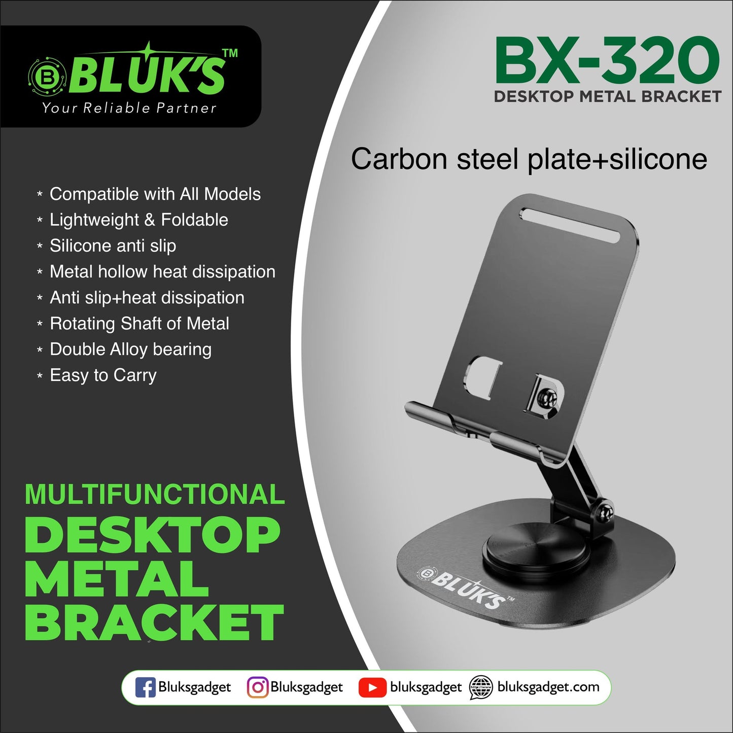 Bluks BX-320 Steel Table Stand