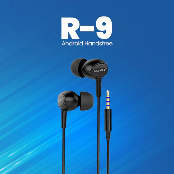"Ronin R-9 Handsfree – Deep Bass, Clear Sound & Comfortable Fit for All-Day Use"